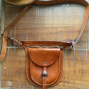 Vintage Leather Fanny Pack Belt